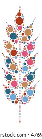 wheat shape vector design by color point