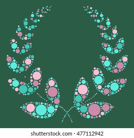 wheat shape vector design by color point