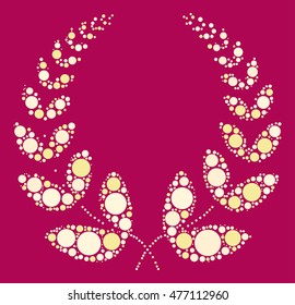 wheat shape vector design by color point