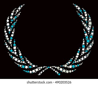 Wheat shape vector design by color point
