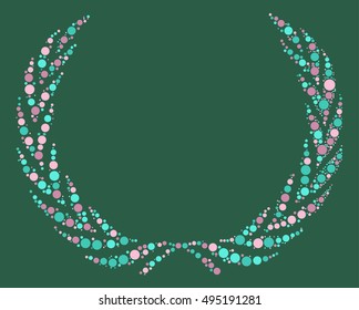 Wheat shape vector design by color point