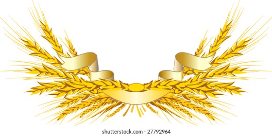 wheat sheaf in the banner tape
