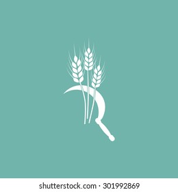 Wheat and sickle icon