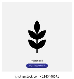 Wheat sign icon in trendy flat style isolated on grey background, modern symbol vector illustration for web