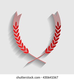 Wheat sign illustration