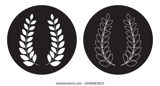 Wheat silhouette collection. Ear of wheat symbols. Wheat icon vector illustration. EPS 10.