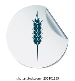 wheat spike ears icon