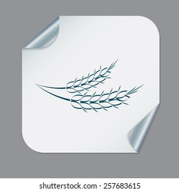 wheat spike ears icon