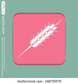 wheat spike ears icon