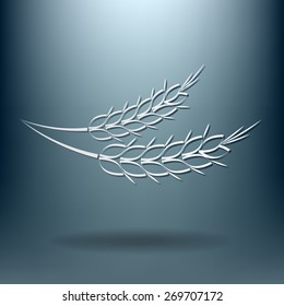 wheat spike ears icon