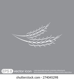 wheat spike ears icon