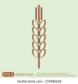 wheat spike ears icon