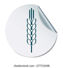 wheat spike ears icon