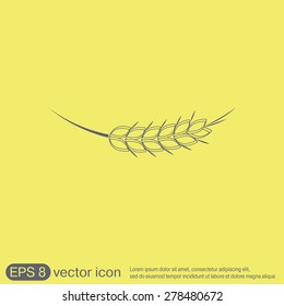 wheat spike ears icon