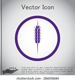 wheat spike ears icon