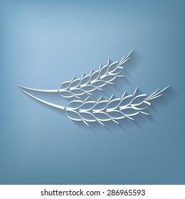 wheat spike ears icon