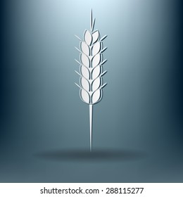 wheat spike ears icon