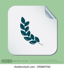 wheat spike ears icon