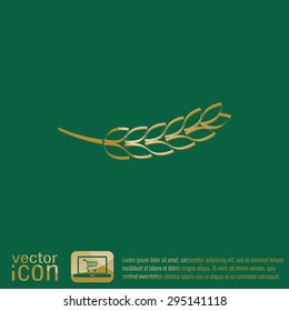 wheat spike ears icon