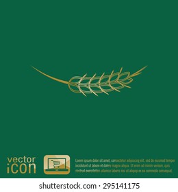 wheat spike ears icon