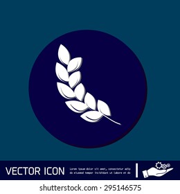 wheat spike ears icon