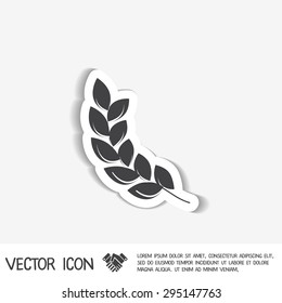 wheat spike ears icon