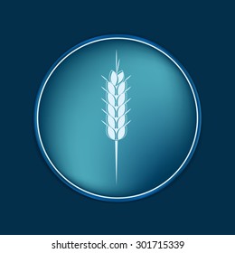 wheat spike ears icon