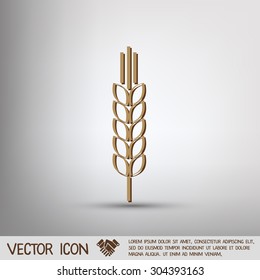wheat spike ears icon