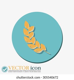 wheat spike ears icon