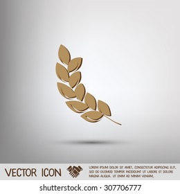 wheat spike ears icon