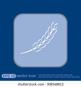 wheat spike ears icon