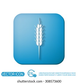 wheat spike ears icon