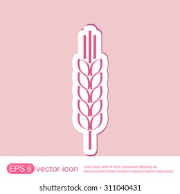 wheat spike ears icon