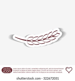 wheat spike ears icon
