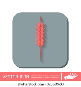 wheat spike ears icon