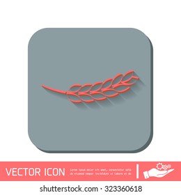 wheat spike ears icon