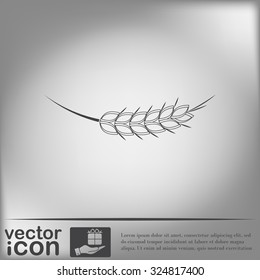 wheat spike ears icon
