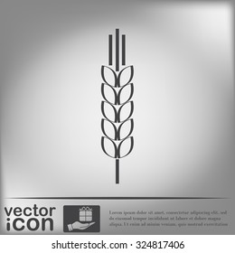 wheat spike ears icon
