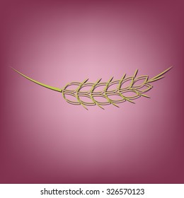wheat spike ears icon