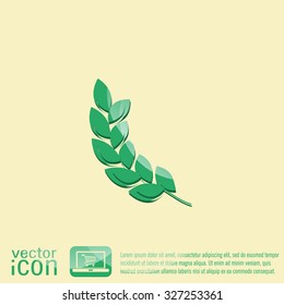 wheat spike ears icon