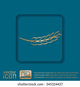 wheat spike ears icon