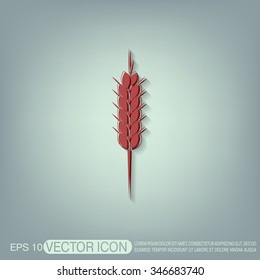 wheat spike ears icon