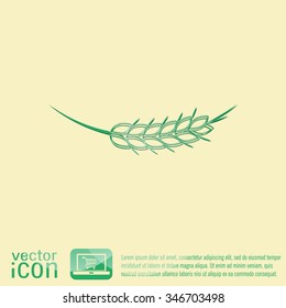 wheat spike ears icon