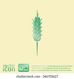 wheat spike ears icon