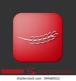 wheat spike ears icon