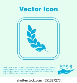 wheat spike ears icon