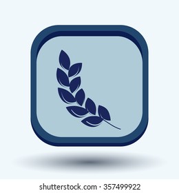 wheat spike ears icon