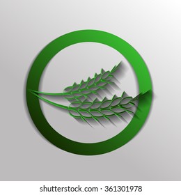 wheat spike ears icon