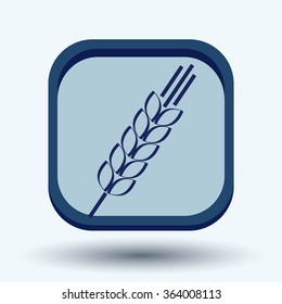 wheat spike ears icon