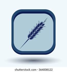 wheat spike ears icon